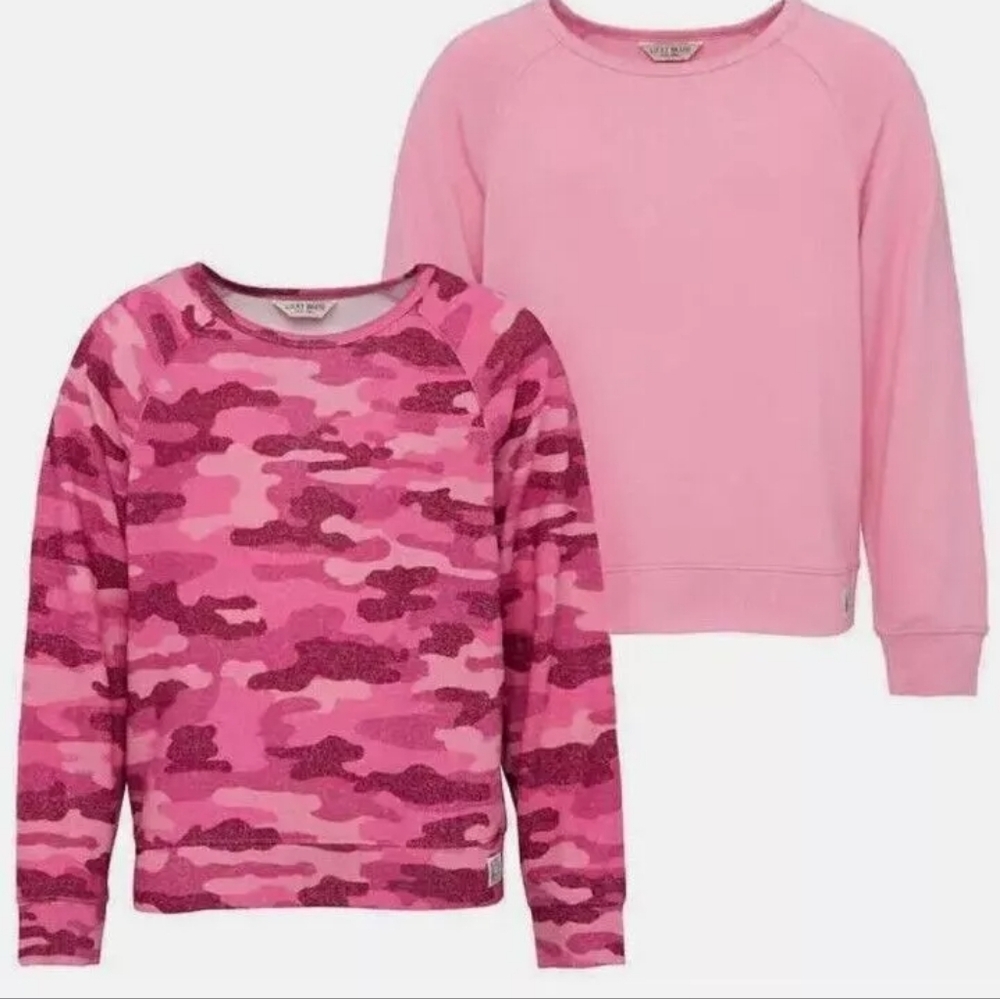 Lucky Brand Girls' Youth Long Sleeve Tees, 2-pack